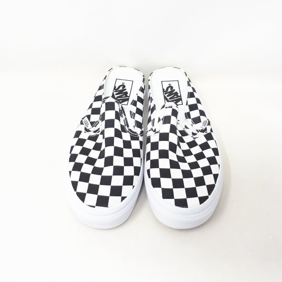 Vans Classic Slip-On Mule Authentic Shoe Sneaker Black White Mens 5.5 / Womens 7 - Picture 8 of 12